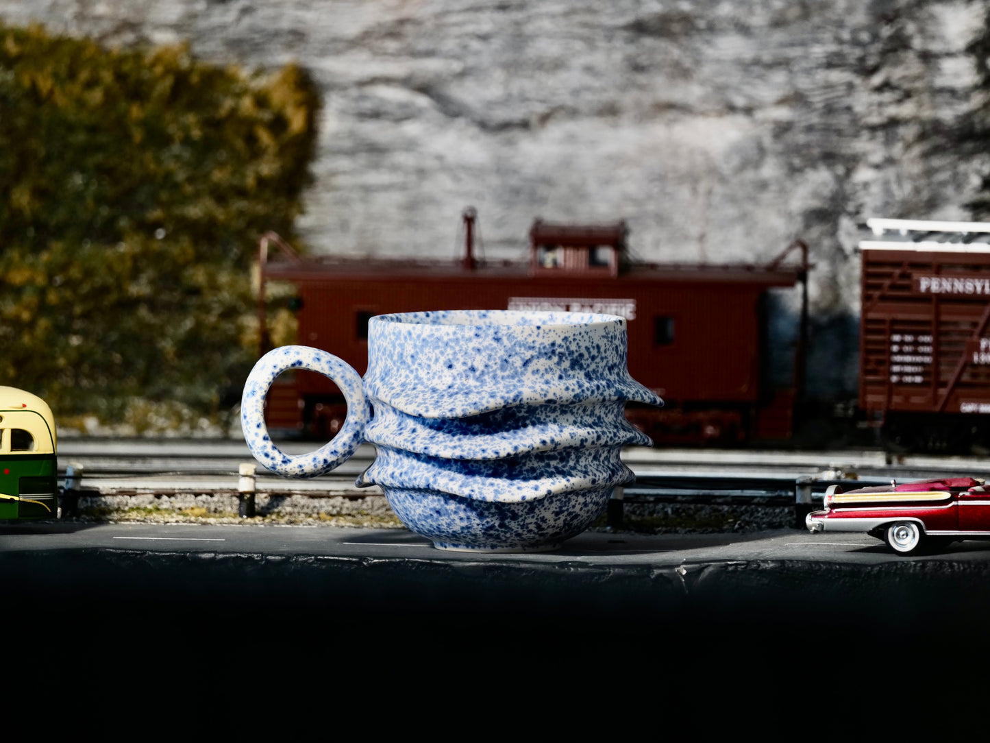 Blue Speckle Mug 3