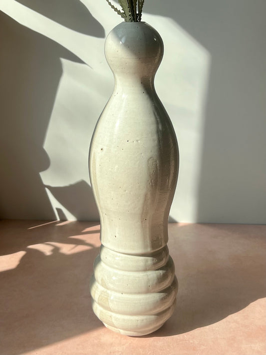 Curvy White Vase